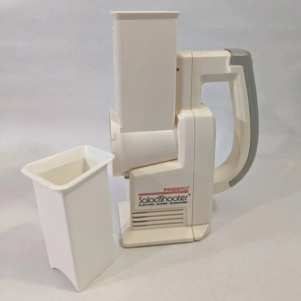 Vtg Presto SaladShooter Electric Slicer Shredder White Model Kitchen Tool Works